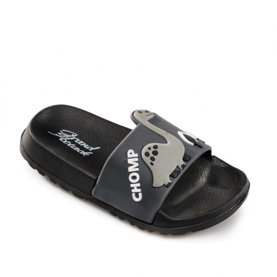 30972-Black Flip Flops Pentru Copii 24-29