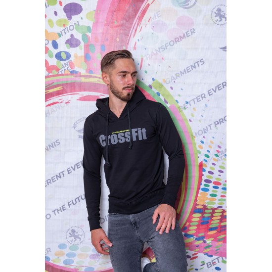 Hanorac Pentru Bărbați CrossFit 23360-1 Black 3XL-5XL